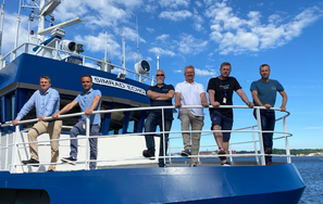 Kongsberg Maritime teamet står dekk.